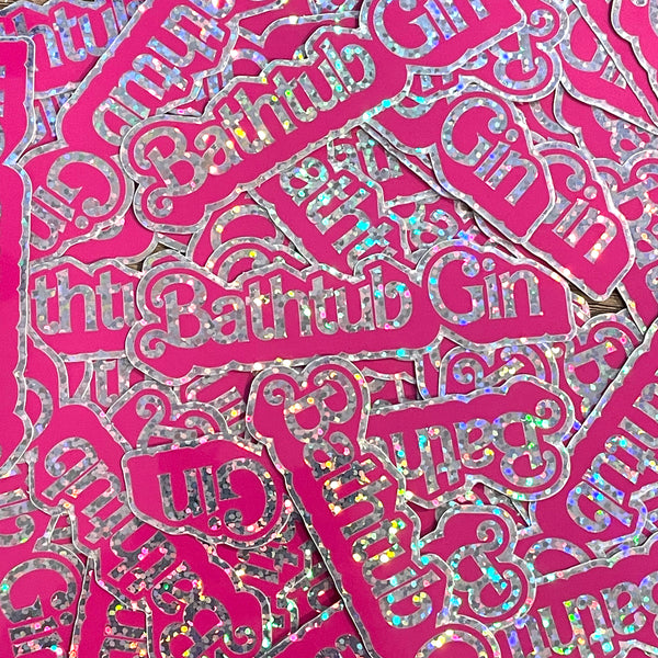 Bathtub Gin All Glitter Stickers