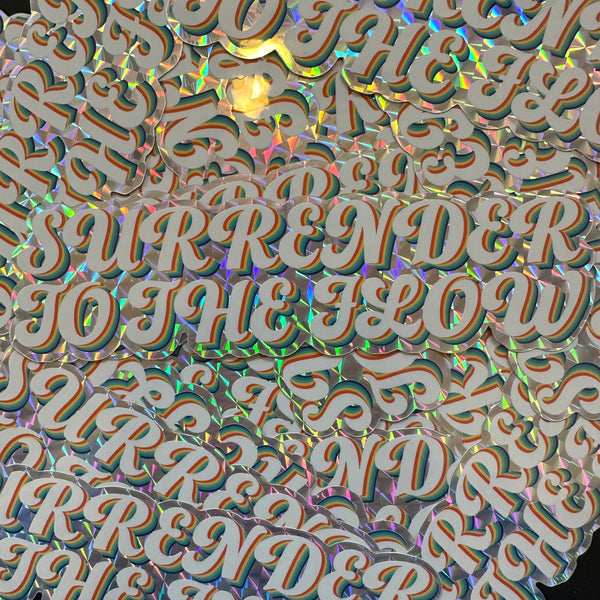 Surrender To The Flow Sticker