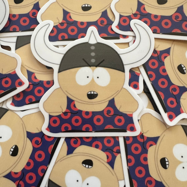 Cartman Donut Viking Sticker