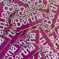 Bertha Barbie Sticker