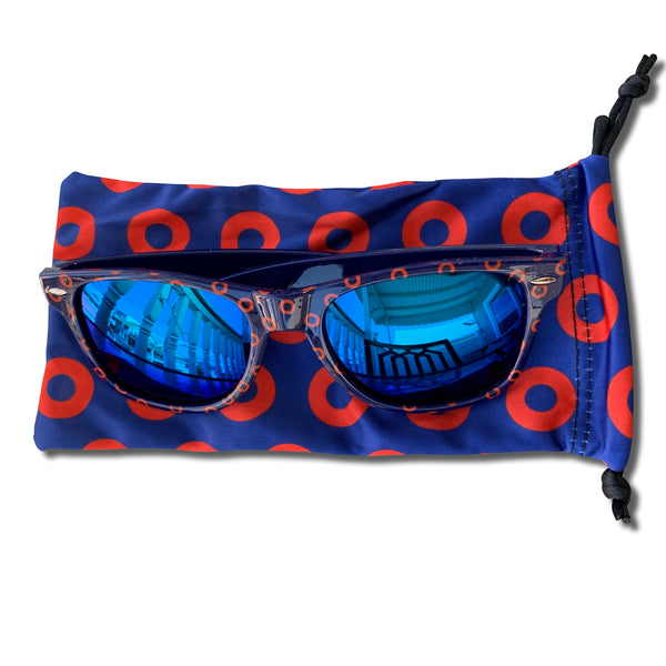 Blue Mirrored Fishman Donut Sunglasses