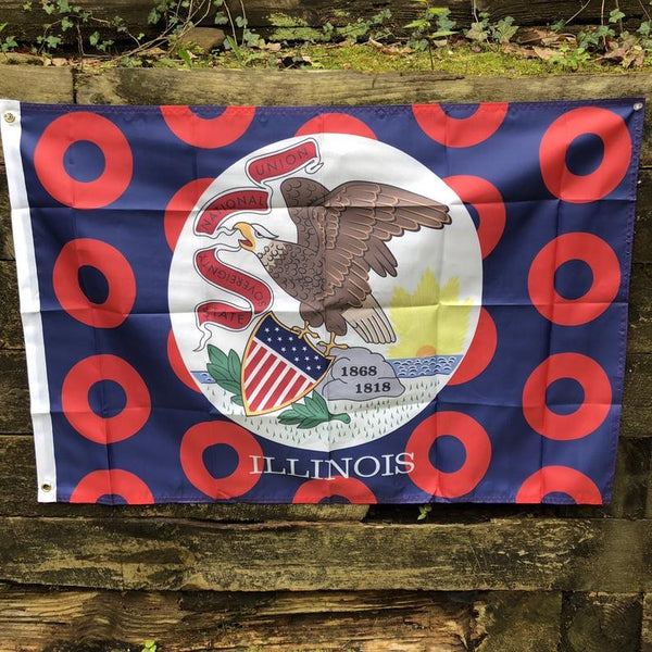 Illinois State Donut Flag