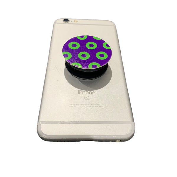 Green/Purple Donut Phone Holder Grip