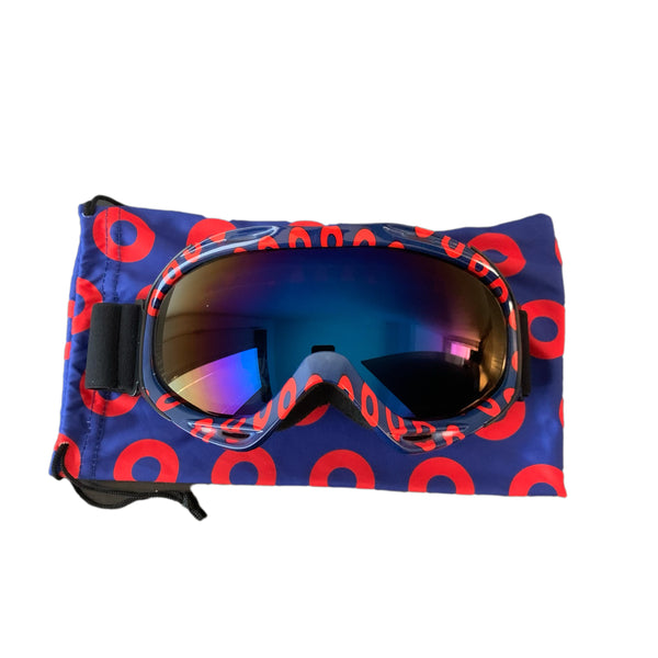 Fishman Donut Ski Goggles Blue Lens